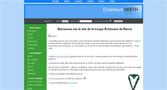 Desktop Screenshot of eclaireurs.008th.be